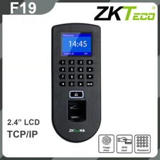 ZKTeco F19 TCP/IP 2.4-inch Screen Fingerprint Card Reader Access Control System