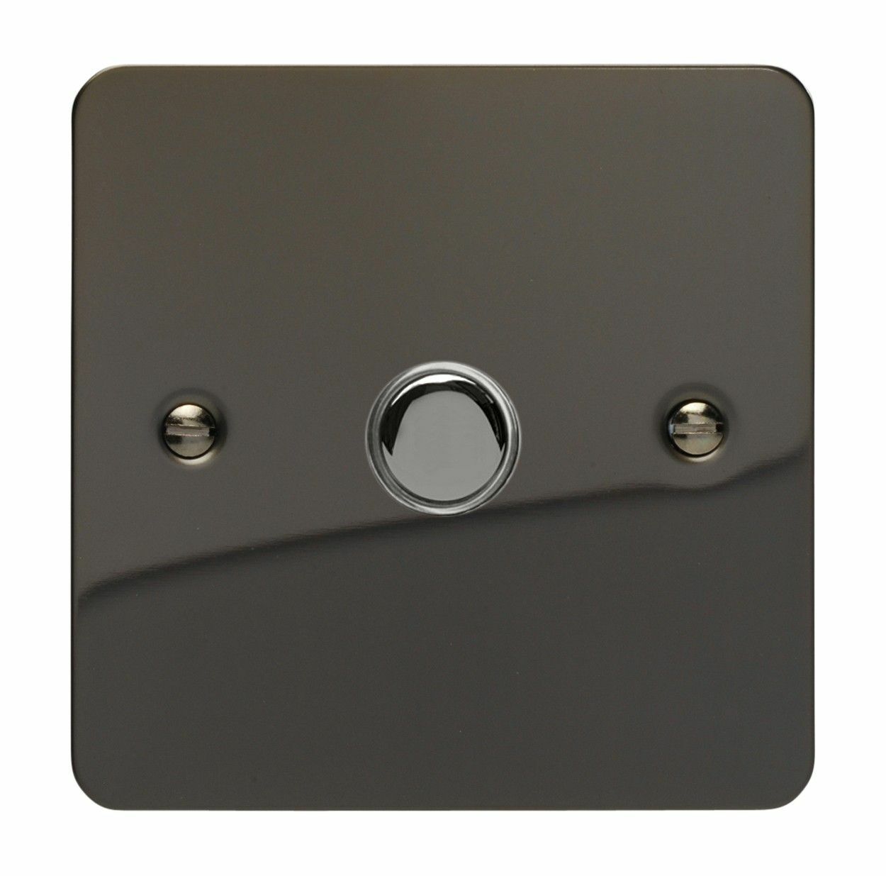 Varilight XFIM1 Ultraflat Iridium Black 1 Gang 6A 1W Push Momentary Switch