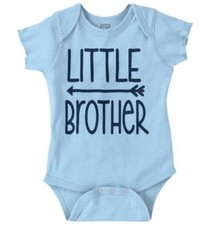 Cute Little Brother Bro Birthday Shower Gift Baby Boys Infant Romper Newborn