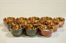 Japanese antique gold sake cup  set