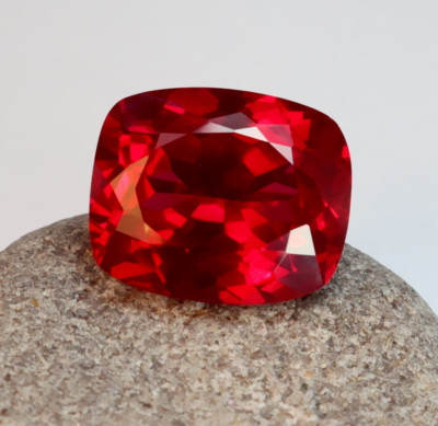 10.10 Ct Natural Certified BURMA Pigeon Blood Red Ruby Unheated Loose Gemstone