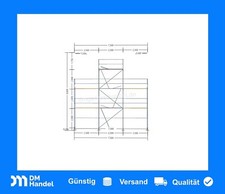 TOP Alu Fassadengerüst Giebelgerüst 52,8m2 Gerüst Baugerüst 8x7,5 k. gebrauchtes
