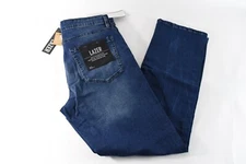 Lazer Mens Jeans New 31x 32 32 36 x 30 Straight Fit Blue Distressed Faded Denim