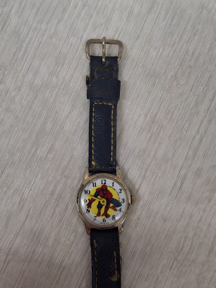Vintage Marvel 1977 Spider Man Dabs & Co Swiss Manual Watch