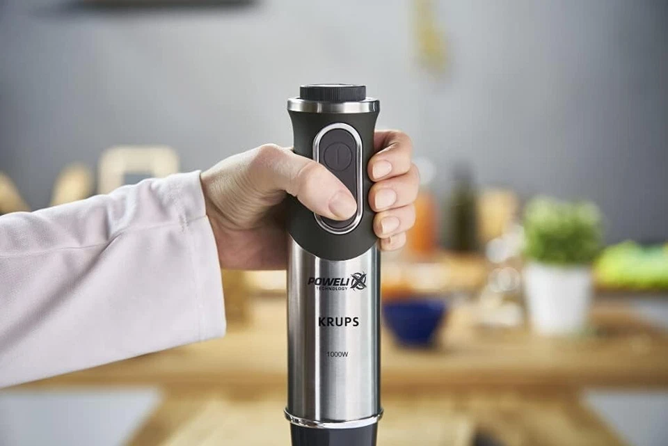 Batidora de mano Krups HZ656815, 1000 W, 20 ajustes de velocidad (enchufe europeo) Foto 2 de 4