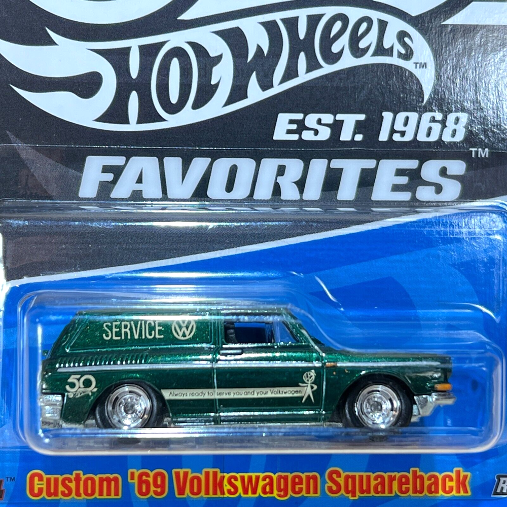 Hot Wheels 50th Anniversary 1969 VW Squareback 164 Diecast Car