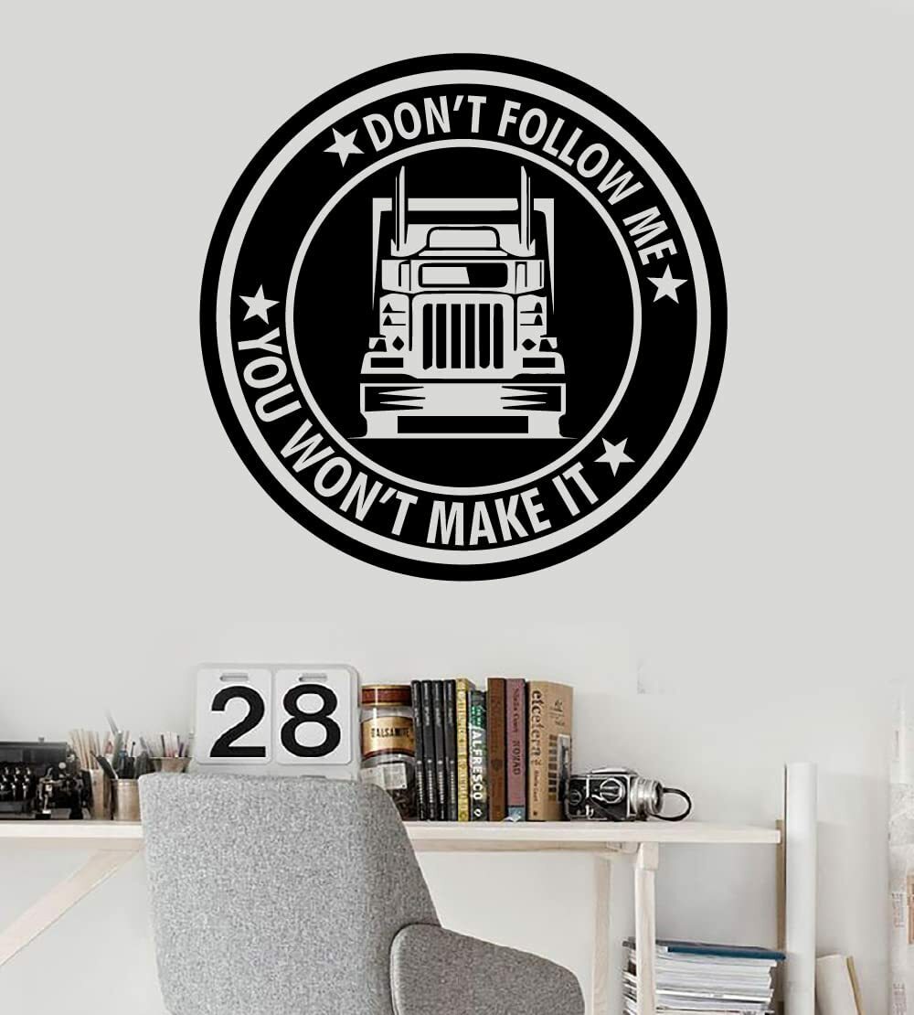 Don’t Follow Me Truck Vinyl Wall Art Sticker for Home Room Decor
