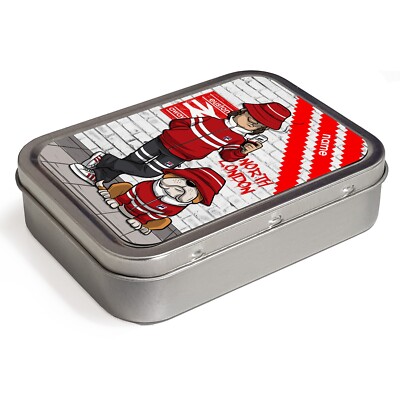 Personalised Arsenal Tobacco Tin Football Fan Retro 2oz Baccy Box Mens Gift  FT02