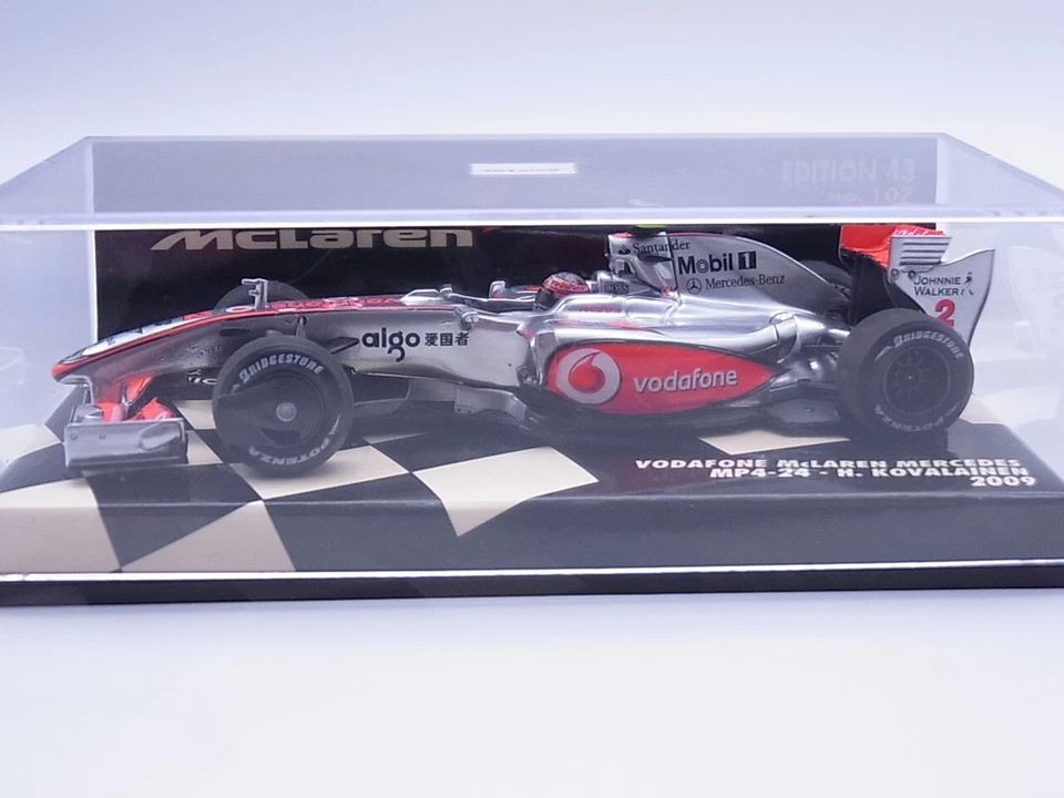Minichamps 1/43 Mercedes Vodafone Mclaren Mercedes MP4-24 2009 H.Kovalainen EX Foto 3 de 4