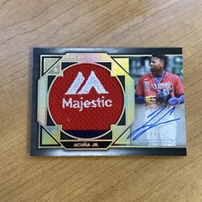 2022 Topps Five Star RONALD ACUNA JR Jumbo Majestic Game Used Patch Auto 1/1