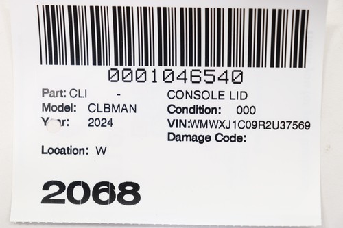 2016 - 2024 MINI CLUBMAN F54 CONSOLE STORAGE TRAY BOX W/ USB PORT OEM 1292378 - Picture 12 of 12