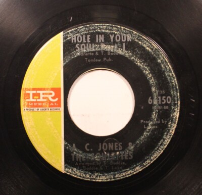 Hear! Northern Soul Funk Mod 45 A.C. Jones & Soulettes - Hole In Your Soul