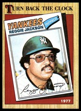 Reggie Jackson 1987 Topps #312 New York Yankees FREE SHIPPING AutographDen