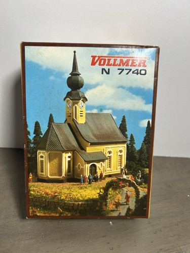 Kit de tren modelo VOLLMER N 7740 HO construcción iglesia alpina | Condition: New