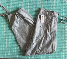 Women's Wild Fable NWT Size Large Blue Cargo Pants Pockets Belt Loops 100 Cott