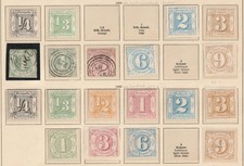 T 83) Thurn und Taxis etwas 4., mehr 5. Ausgabe ex Mi# 35-54,  (*) und o