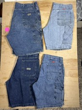 Y2K Vintage Wrangler Carpenter Shorts Lot 5 Skater denim blue Wash 36-42