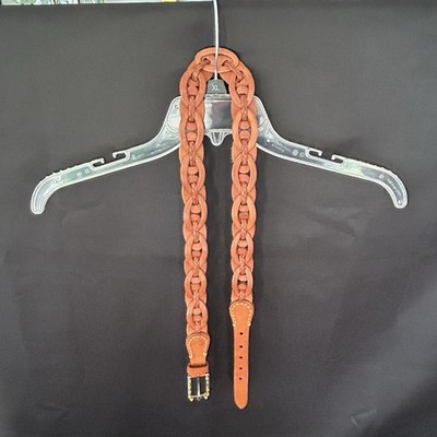 Valmars Brown Genuine Leather Belt Made In Italy MN018  39.5'' End to End