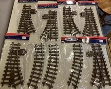LARGE LOT G Gauge 45mm Model Train Track Curved Straight Switch Turnout 1:22.5