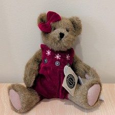 Boyds Bears Gwen Marie Bear Archive Collection Plush Bear Red Dress Bow 912055