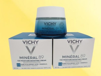 VICHY MINERAL 89 72H MOISTURE BOOSTING CREAM FRAGRANCE-FREE 1.69OZ EXP: 2026 2PC