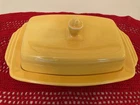 Homer Laughlin Harlequin Yellow Covered Butter Cheese Dish 1/2 Lb Size