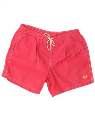 Fred Perry Herren Badeshorts XL Rosa Baumwolle CH02