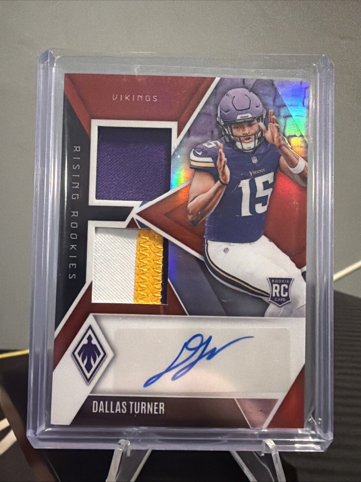 Dallas Turner Panini Phoenix Rising Rookies Dual Patch Autographs #RRDPDTR Red