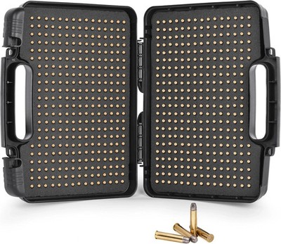 640 Rounds 22LR Ammo Case, Portable Hard Storage Box, Lockable Travel...