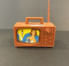Vintage 1970s Mattel Barbie Busy Hands Dollhouse Television Set TV Accessory