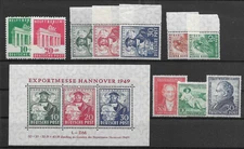 GERMANY @ 1949 COMPLETE ALLIED ZONE AMER. BRITISH  MNH € 190.00 @  @175