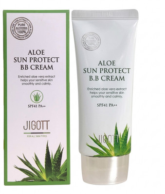 JIGOTT Aloe Sun Protect BB Cream 50ml SPF41 PA++ Aloe Vera Korean K-Beauty NEW