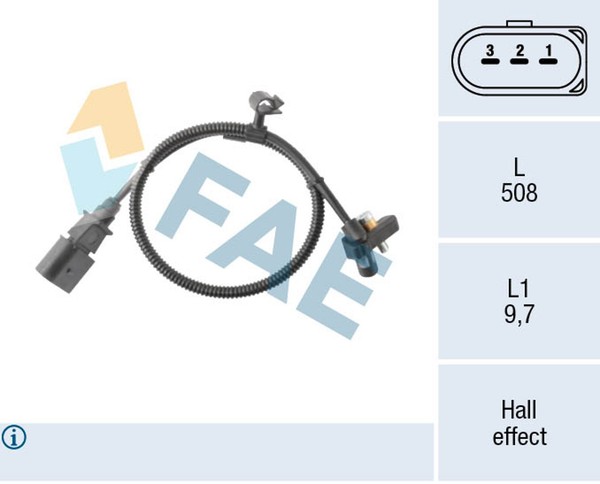 FAE Kurbelwellensensor Impulsgeber 79495 FüR VW Lupo 1 6X1 6E1 Bora Variant 1J6-image