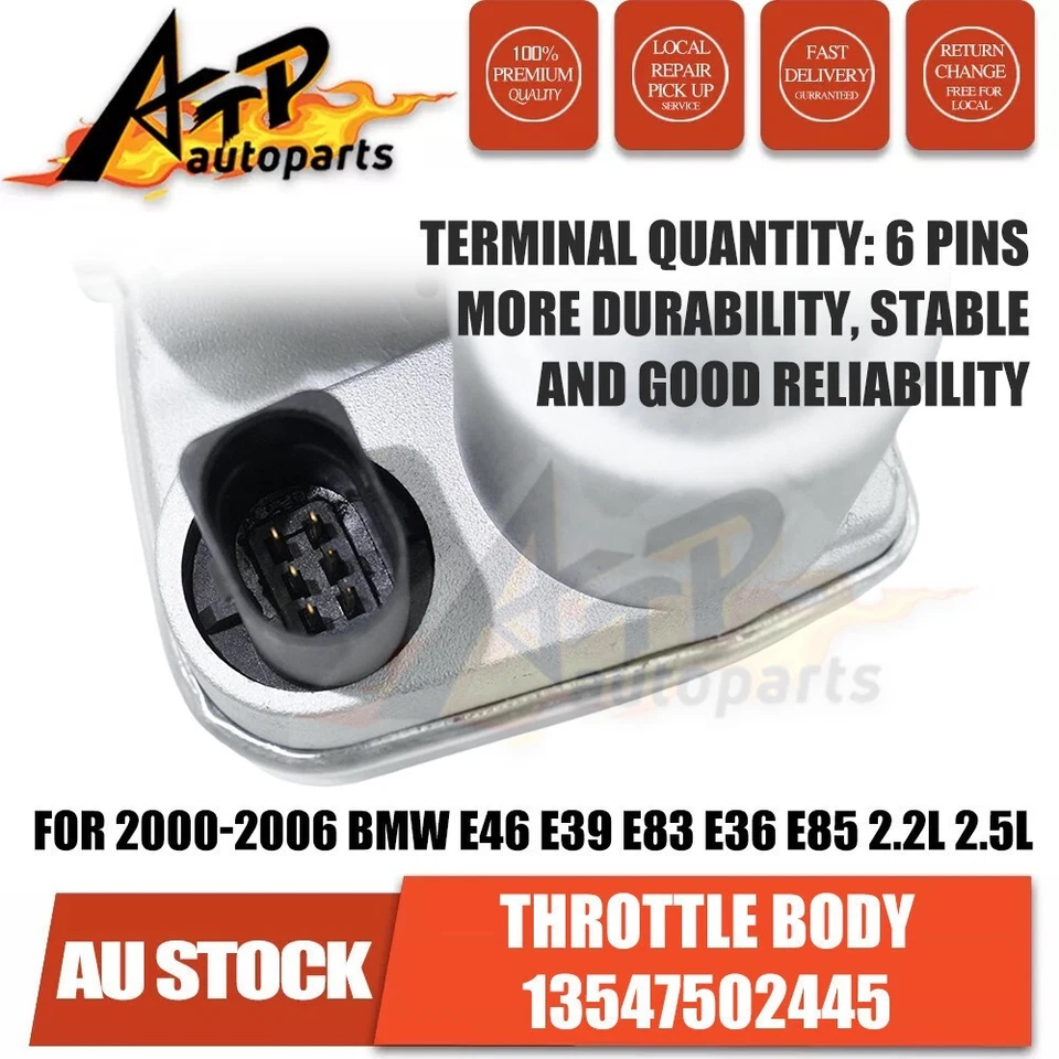 Throttle Body Assembly 13547502445 NEW For BMW X3 E83 2.5L M54 B25 SAV 2004-2006 - image 4 of 4