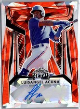 2023 Leaf Metal Luisangel Acuna Auto  Orange cracked ice /2