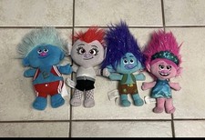 Trolls Stuffed Animal Lot Biggie, Barb, Poppy Branch Plush Dreamworks