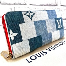 Louis Vuitton Monogram Denim Zippy Wallet M44938 RFID Limited 2020 SS