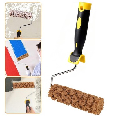 6 Inch Texture Paint Roller Tool Decorative Sponge Roller for Wall Art DIY Home