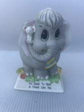 Russ Berrie Elephant Mouse It s Great To Have A Friend Like You 1979 Ceramic