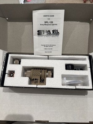 Novatac SPL 120 Spa Defense Weapon Light Kit Tactical Flashlight IR Filter Tan