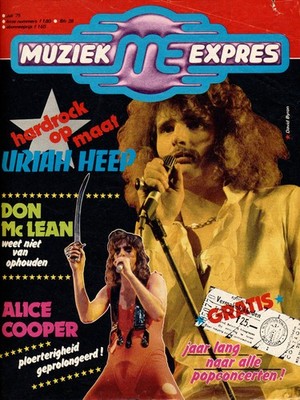 Uriah Heep - Muziek Expres - Juli 1975 [Holland] - Magazine