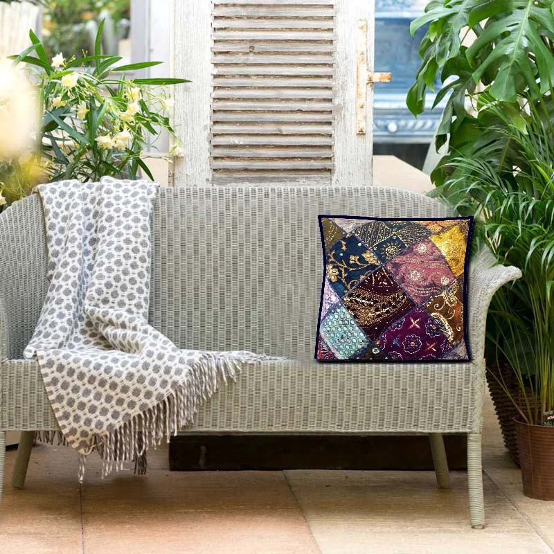 VINTAGE HOME DÉCOR ANNIVERSARY GIFT ACCENT THROW FLOOR CUSHION PILLOW COVER 24"