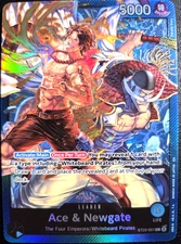Ace & Newgate ST22-001 ONE PIECE Tcg Card Game NM Blue Leader