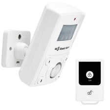 135dB Remote Motion Sensor Alarm Loud Sound for Garage, Shed. Portable Batter...