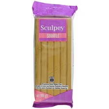 Sculpey Soufflé: Latte 7oz Bar - Tan, Polymer Oven Bake Clay