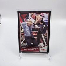 2013 Topps Best of WWE - Triple H, Brock Lesnar #10 - Brock Assaults Triple H