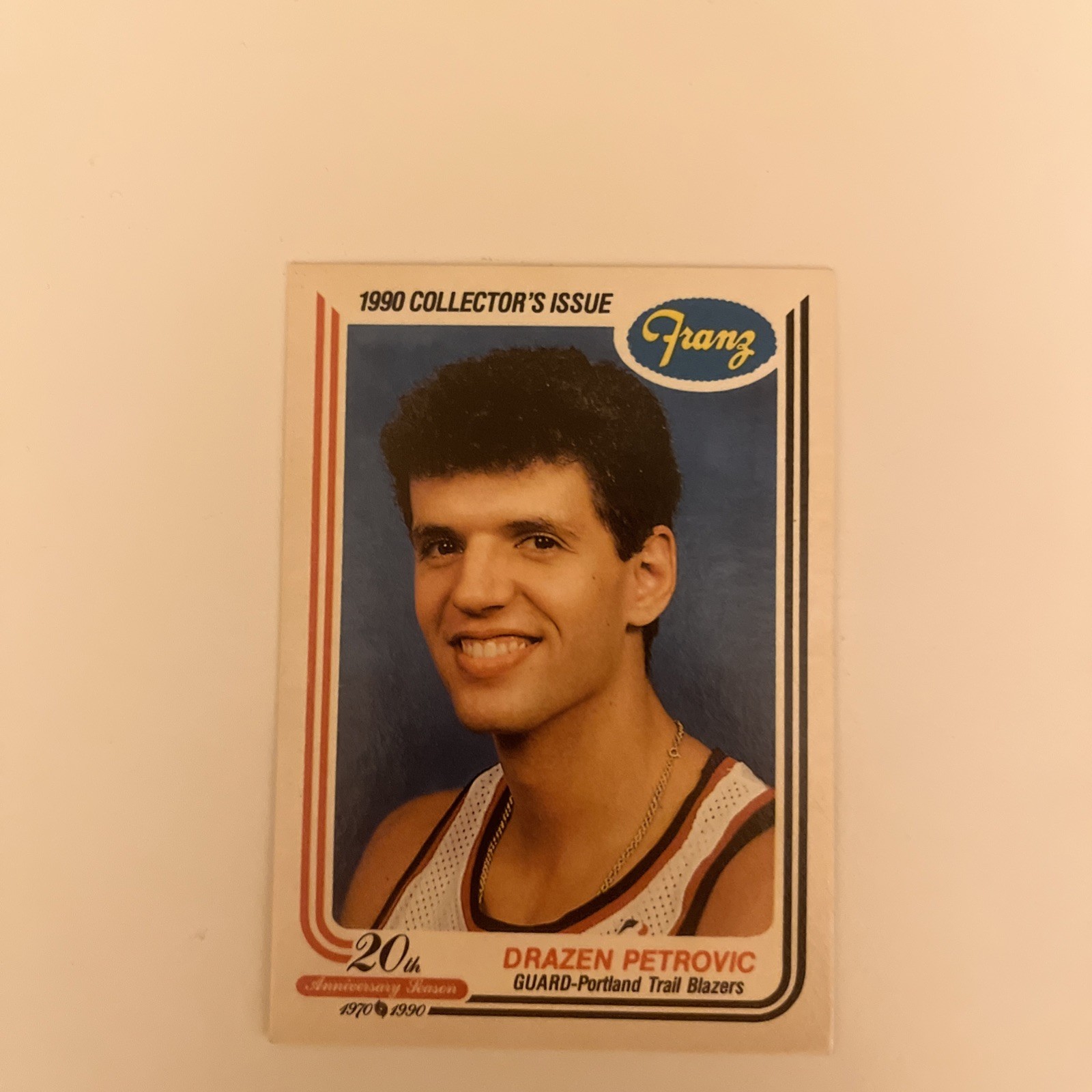 1989-90 Franz Portland Trail Blazers Food Issue Drazen Petrovic #8 HOF