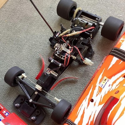 Tamiya F103 Formula RC Car Full Set with Electronics Many OP Parts