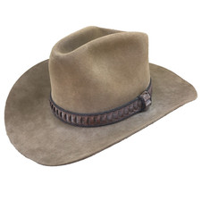 Vintage John B. Stetson XXXX 4x Beaver Western Cowboy Hat 7 1/8 Brown