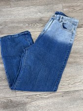 Women's Blue two-tone dip-dye blue wash Jeans Size XL VGC